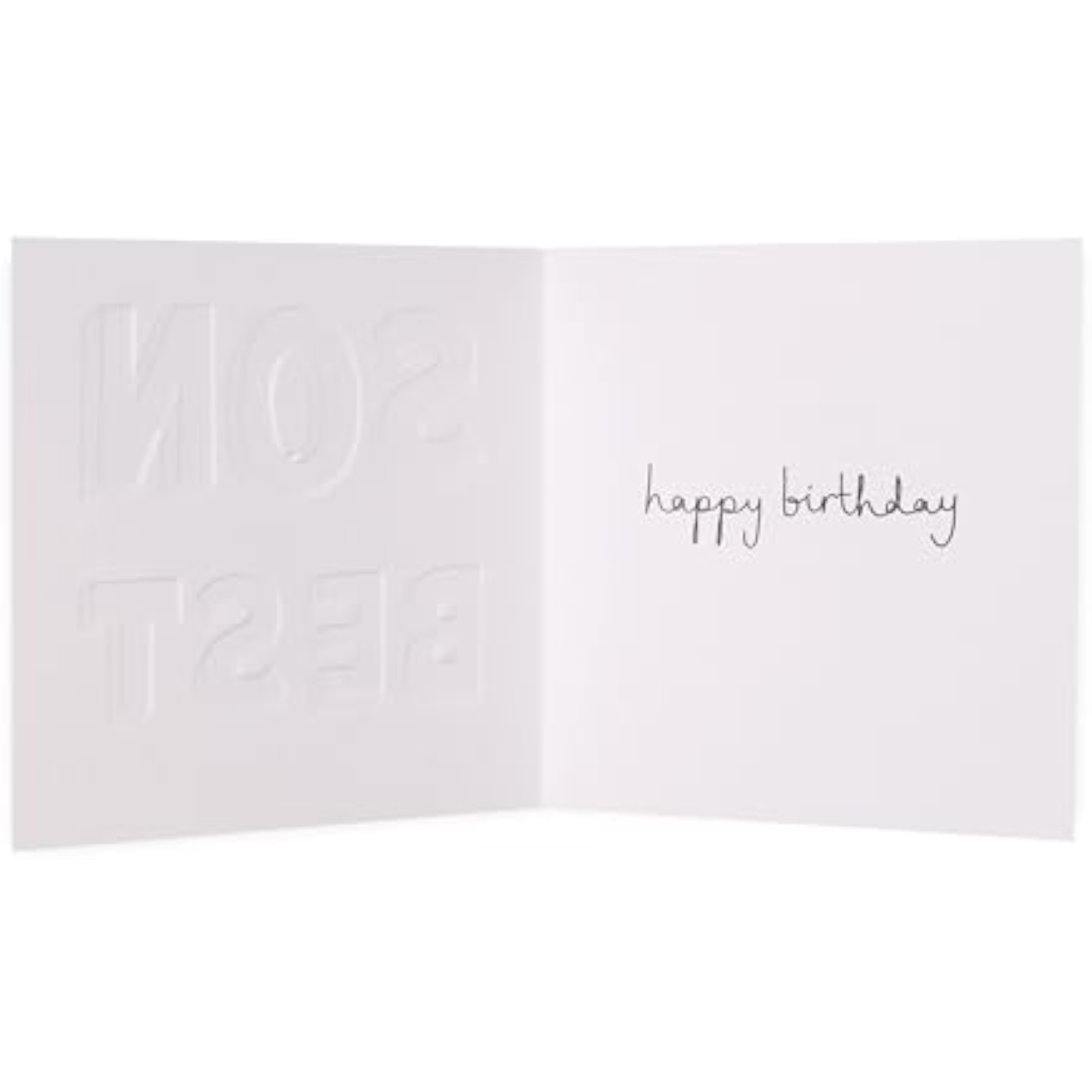 UK Greetings Best Son birthday card, colorful greeting card for sons, featuring cheerful design and heartfelt message.
