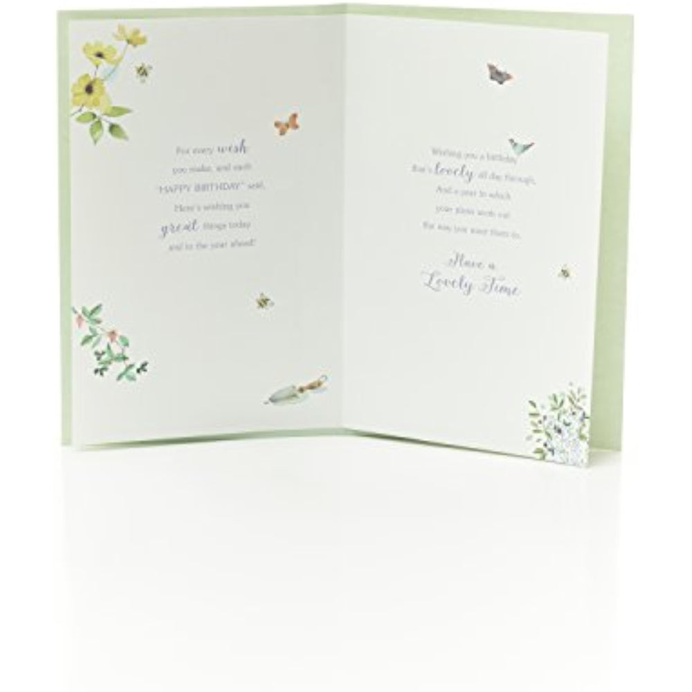 UK Greetings birthday card, colorful greeting card with cheerful design and birthday message, perfect for celebrating with loved ones.