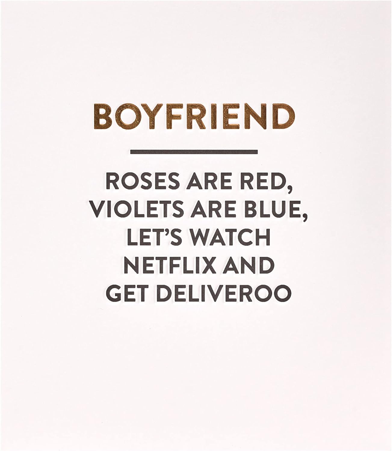 UK Greetings birthday card for boyfriend featuring a funny design, perfect for celebrating his special day with humor and style.