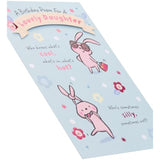 UK Greetings birthday card for daughter featuring a pop-up design with a heartfelt poem, perfect for celebrating her special day.