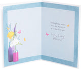 UK Greetings birthday card for her featuring a floral vase design, perfect for friends and special occasions.