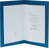UK Greetings birthday card for husband featuring loving words, ideal for celebrating his special day.