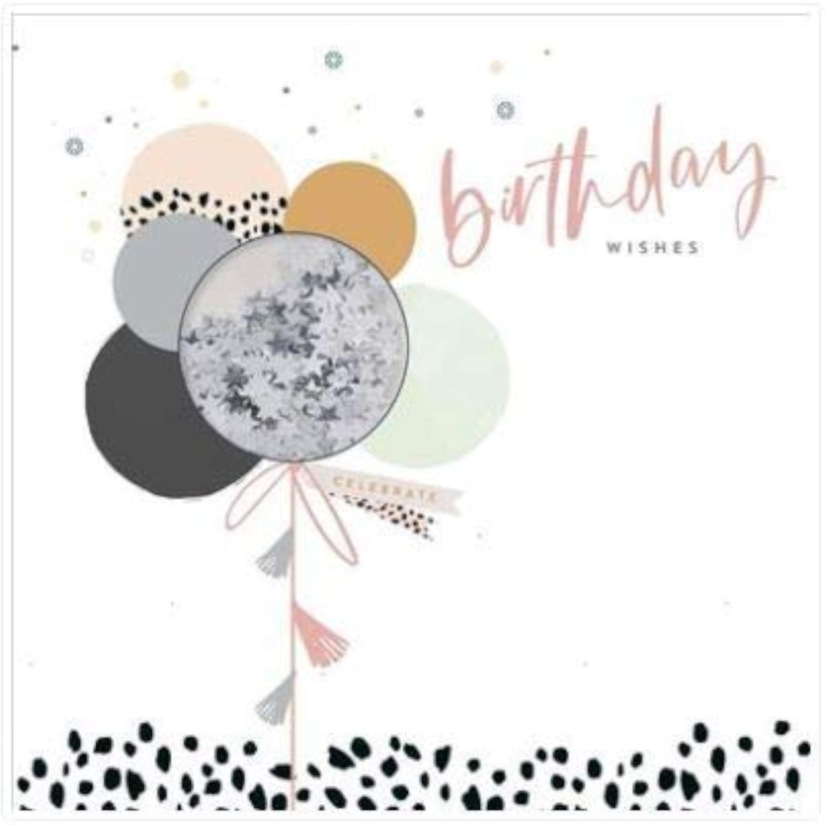 UK Greetings birthday greeting card featuring colorful conv-themed design, perfect for celebrating special occasions.