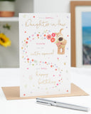 UK Greetings Boofle birthday card for daughter-in-law featuring a cute design, perfect for celebrating special occasions.