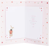 UK Greetings Boofle birthday card for girlfriend with a cute design, featuring colorful illustrations and cheerful greeting imagery.