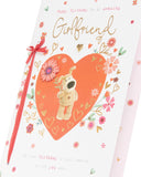 UK Greetings Boofle birthday card for girlfriend featuring a cute and colorful design, perfect for celebrating special occasions.