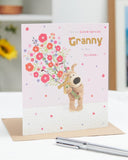 UK Greetings Boofle birthday card for granny featuring a cute and colorful design, perfect for celebrating her special day.