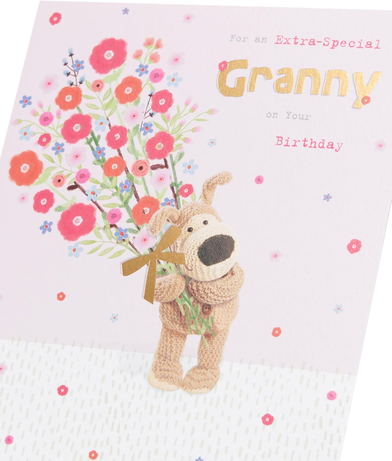 UK Greetings Boofle birthday card for Granny featuring a cute design, perfect for celebrating special occasions with loved ones.
