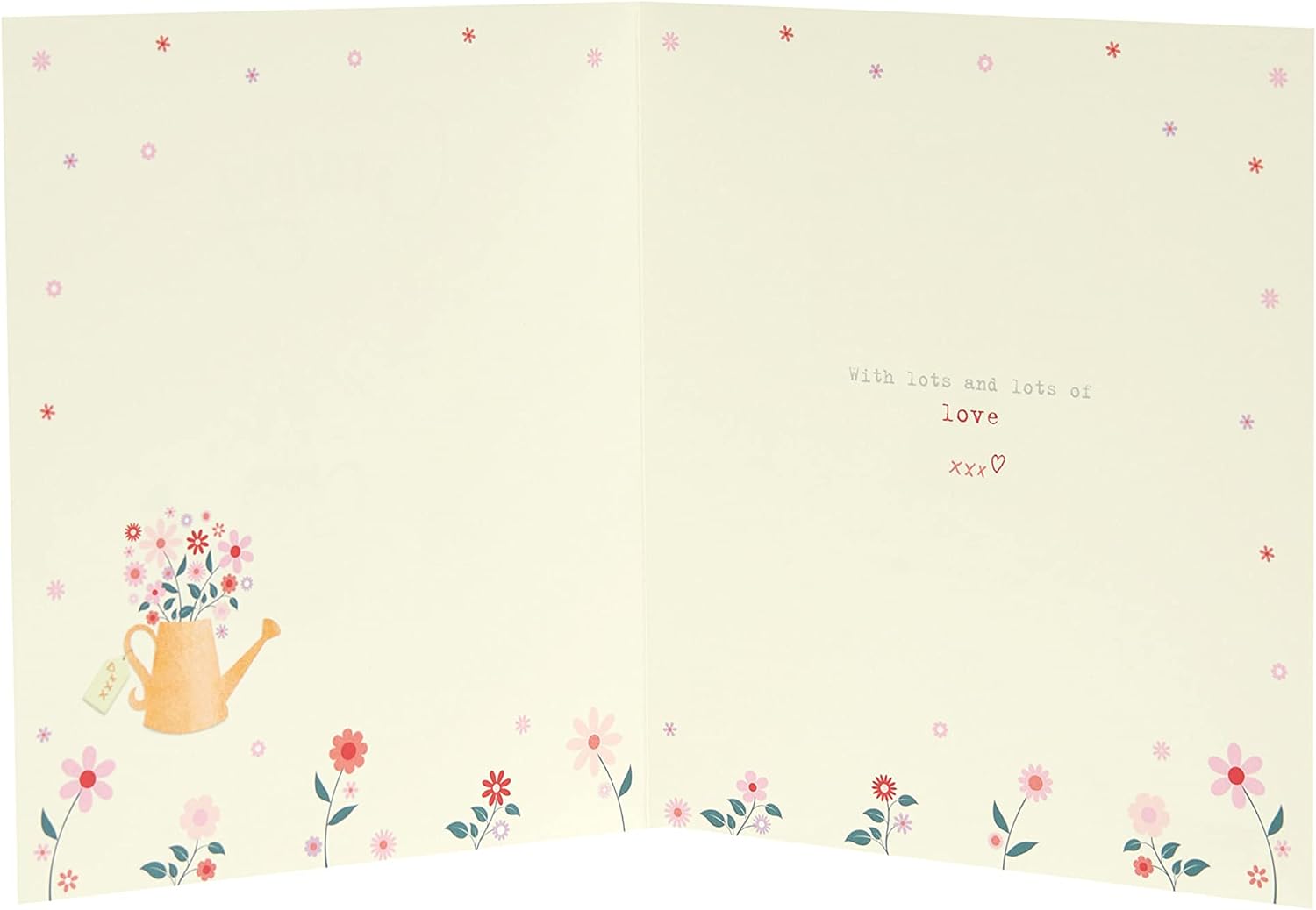 UK Greetings Boofle birthday card for granny with envelope, featuring a cute watering flowers design, perfect for special occasions.