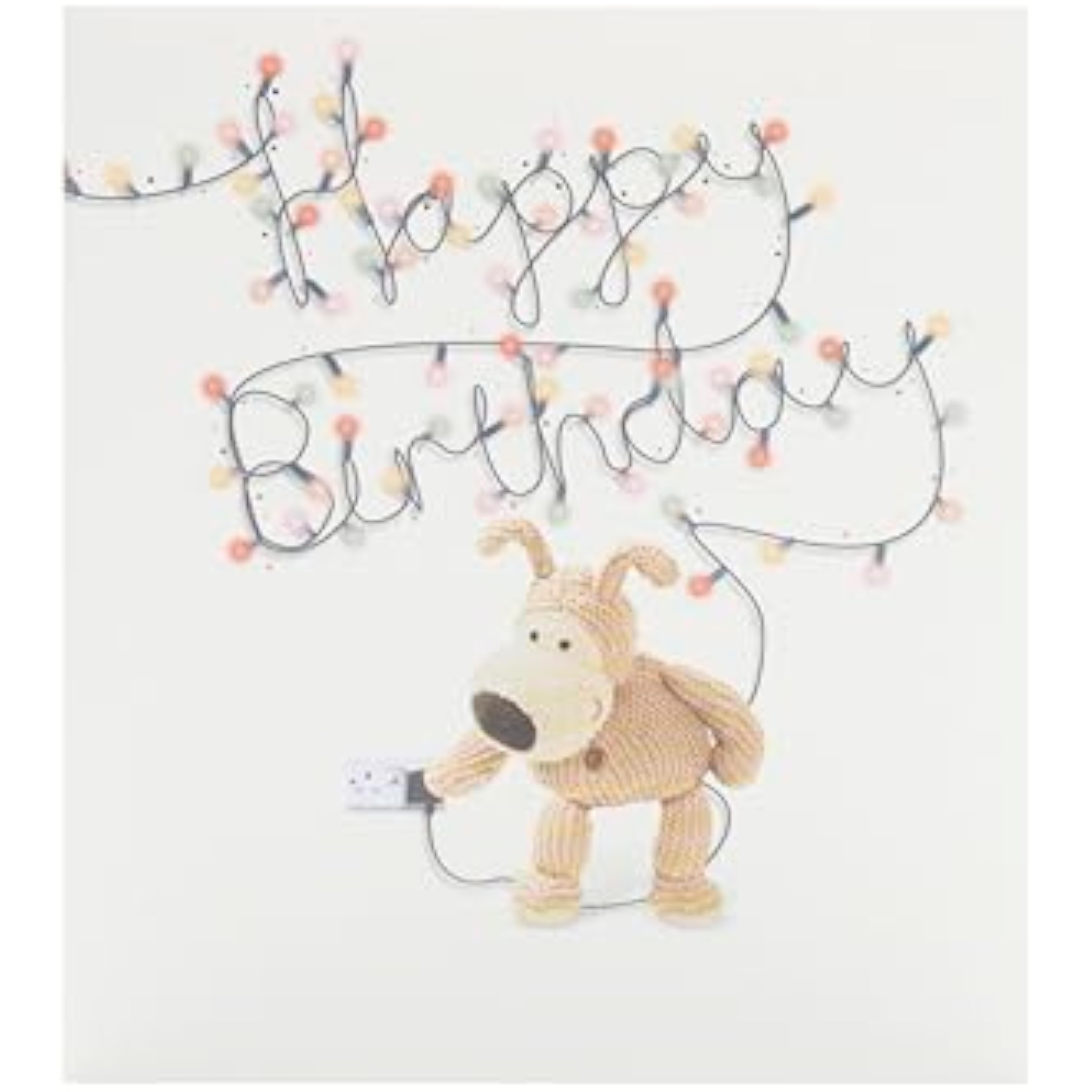 UK Greetings Boofle birthday card for him, her, or friends featuring a cute design and cheerful happy birthday message.