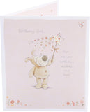 UK Greetings Boofle birthday card featuring colorful cartoon character and cheerful design, perfect for celebrating birthdays.