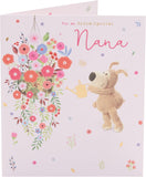 UK Greetings Boofle Nana birthday greeting card with colorful illustrations and cheerful design for celebrating Nana's special day