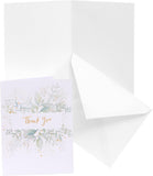 UK Greetings botanical designs thank you cards, set of 10 greeting cards with floral patterns, perfect for expressing gratitude.