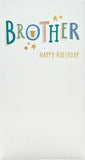 UK Greetings brother foil finished classic birthday card featuring festive design and bold lettering for special celebrations.
