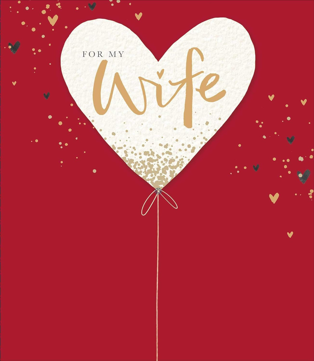 UK Greetings Carlton Valentine's Day greeting card for wife, embellished with romantic design and heartfelt message.