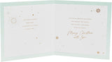 UK Greetings Christmas card for daughter featuring a snowflakes design, with festive holiday imagery and elegant lettering.