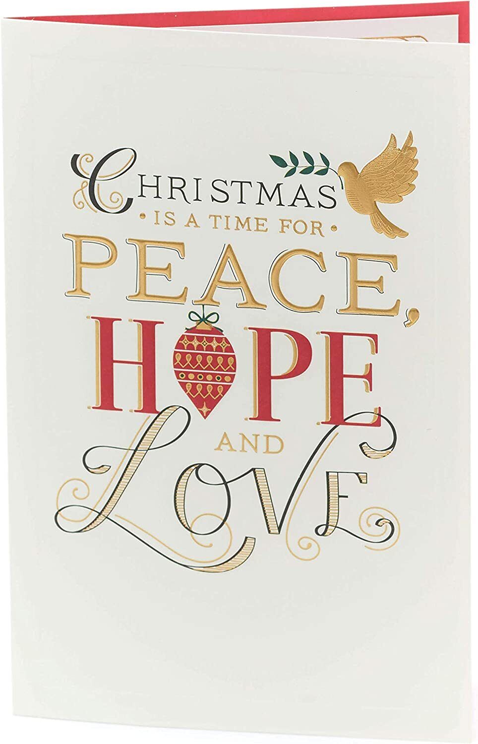 UK Greetings Christmas religious greeting card featuring a peaceful holiday design and festive message for the Christmas season.
