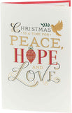 UK Greetings Christmas religious greeting card featuring a peaceful holiday design and festive message for the Christmas season.