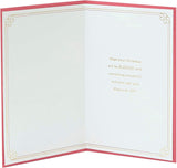 UK Greetings Christmas card featuring a peaceful religious scene for the holiday season.
