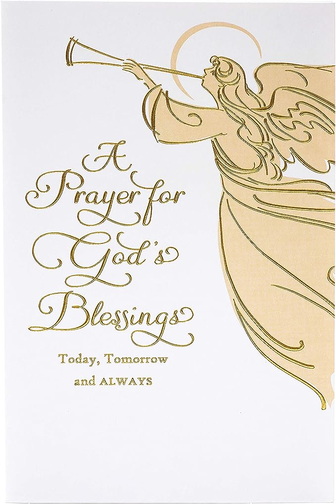 UK Greetings Christmas Prayer Religious Card featuring festive holiday design and religious message, ideal for Christmas greetings.