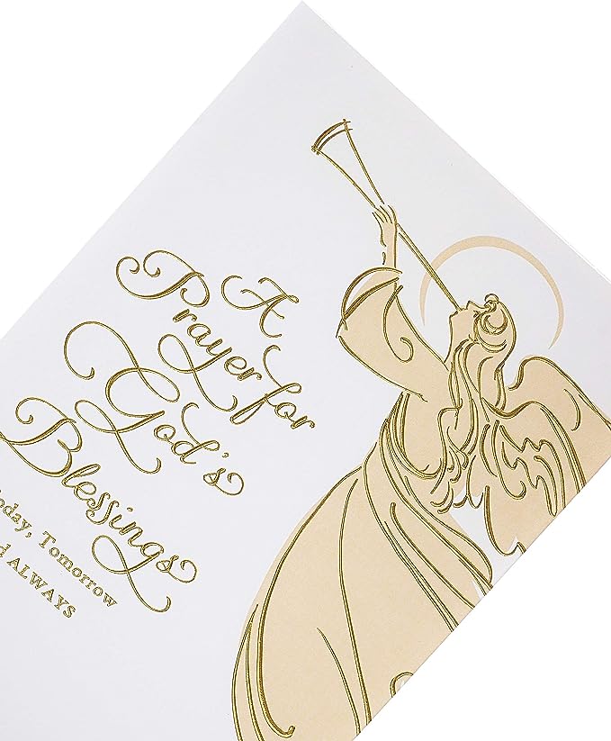UK Greetings Christmas Prayer religious greeting card featuring a festive design with religious symbols and heartfelt holiday message.