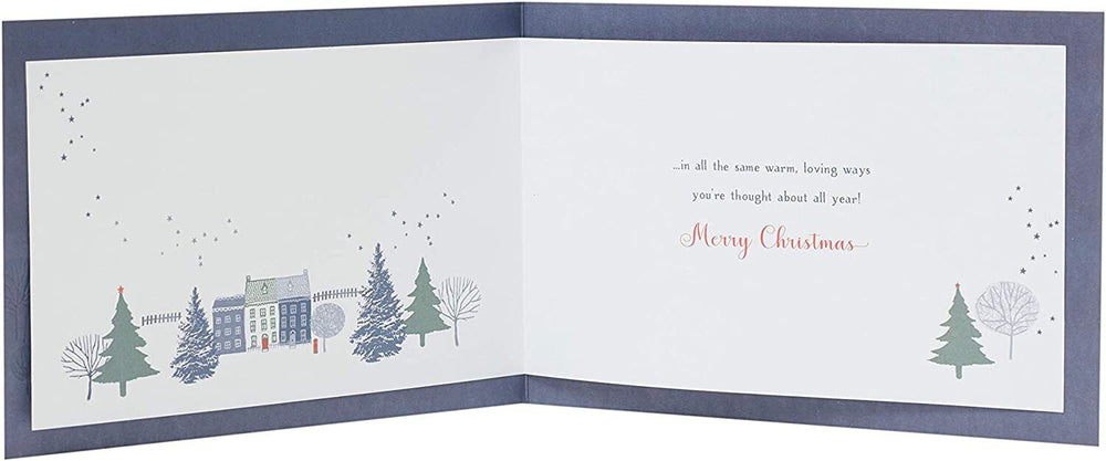 UK Greetings Christmas Town Scene greeting card for both, featuring festive holiday imagery and traditional Christmas decorations.