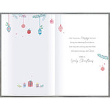 UK Greetings Christmas Wishes with Love Christmas card featuring festive holiday design and heartfelt message.