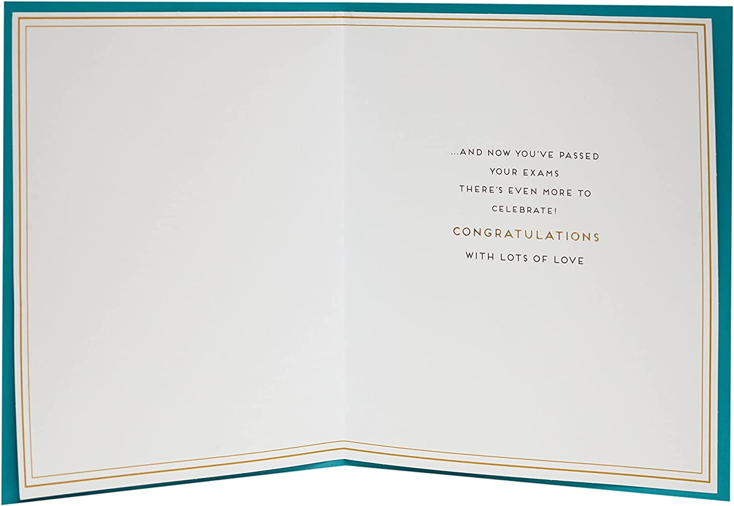 UK Greetings congratulations card for passing exams, featuring a cheerful design and message for a son, perfect for celebrating success.