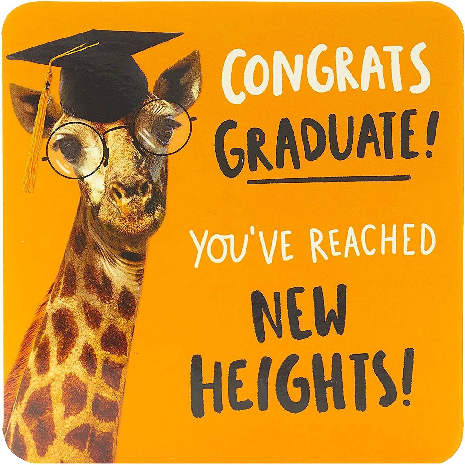 UK Greetings congratulation card featuring humorous university graduation design, perfect for celebrating graduates.
