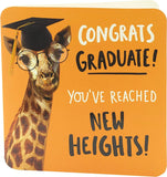 UK Greetings humorous university graduation card featuring celebratory design and congratulatory message for graduates.