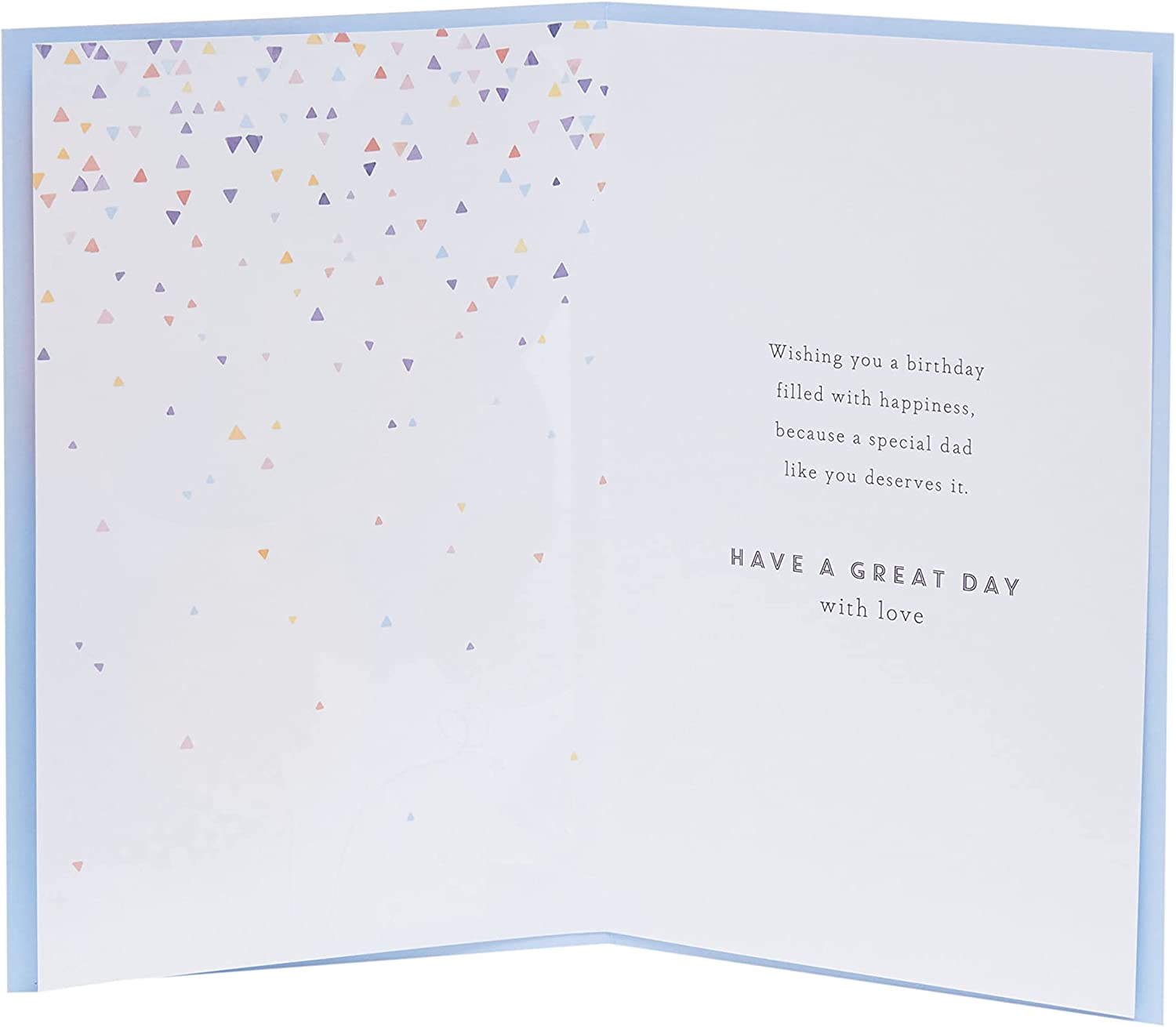 Contemporary UK Greetings Dad birthday card featuring modern design and cheerful message, perfect for celebrating fathers.