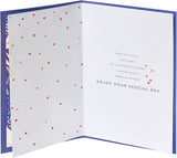 UK Greetings contemporary design birthday card for husband, featuring modern artwork and warm message, perfect for celebrating his special day.