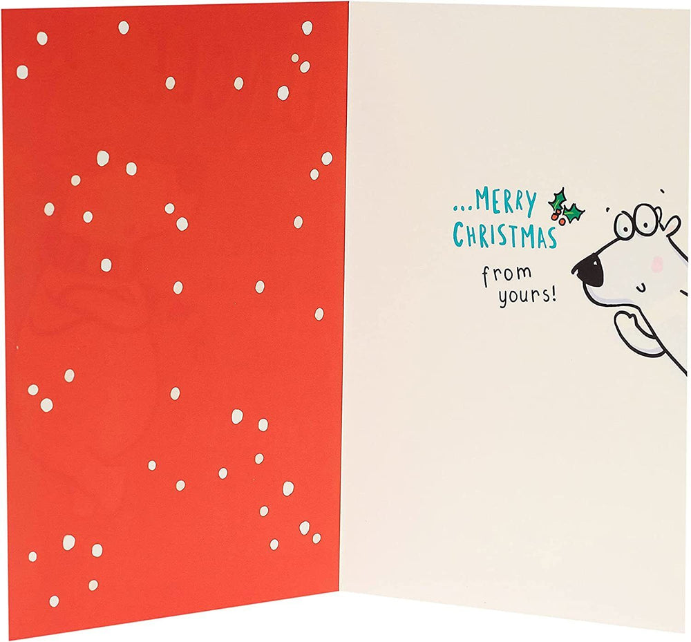UK Greetings Cool Uncle Polar Bear greeting card featuring a playful polar bear illustration designed for uncles.