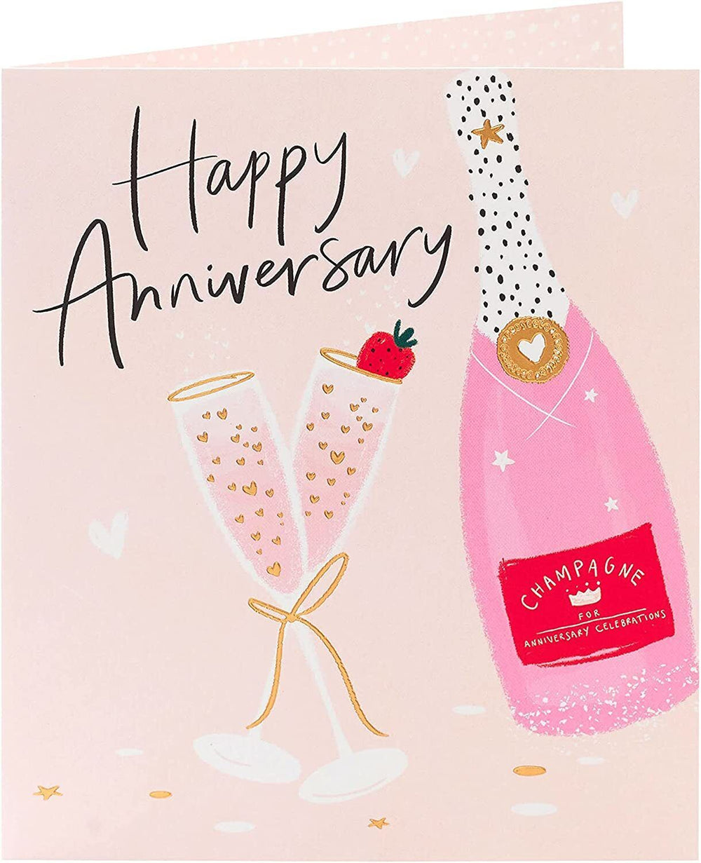 UK Greetings Couple Anniversary Card featuring romantic design, perfect for celebrating special milestones with loved ones.