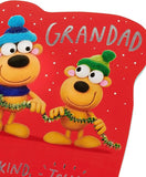 UK Greetings Crackers Christmas Grandad greeting card featuring festive holiday design with Christmas crackers and seasonal imagery.