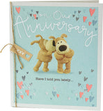 UK Greetings Cute and Cuddly Boofles anniversary greeting card with colorful, adorable illustration featuring a cute Boofles character.