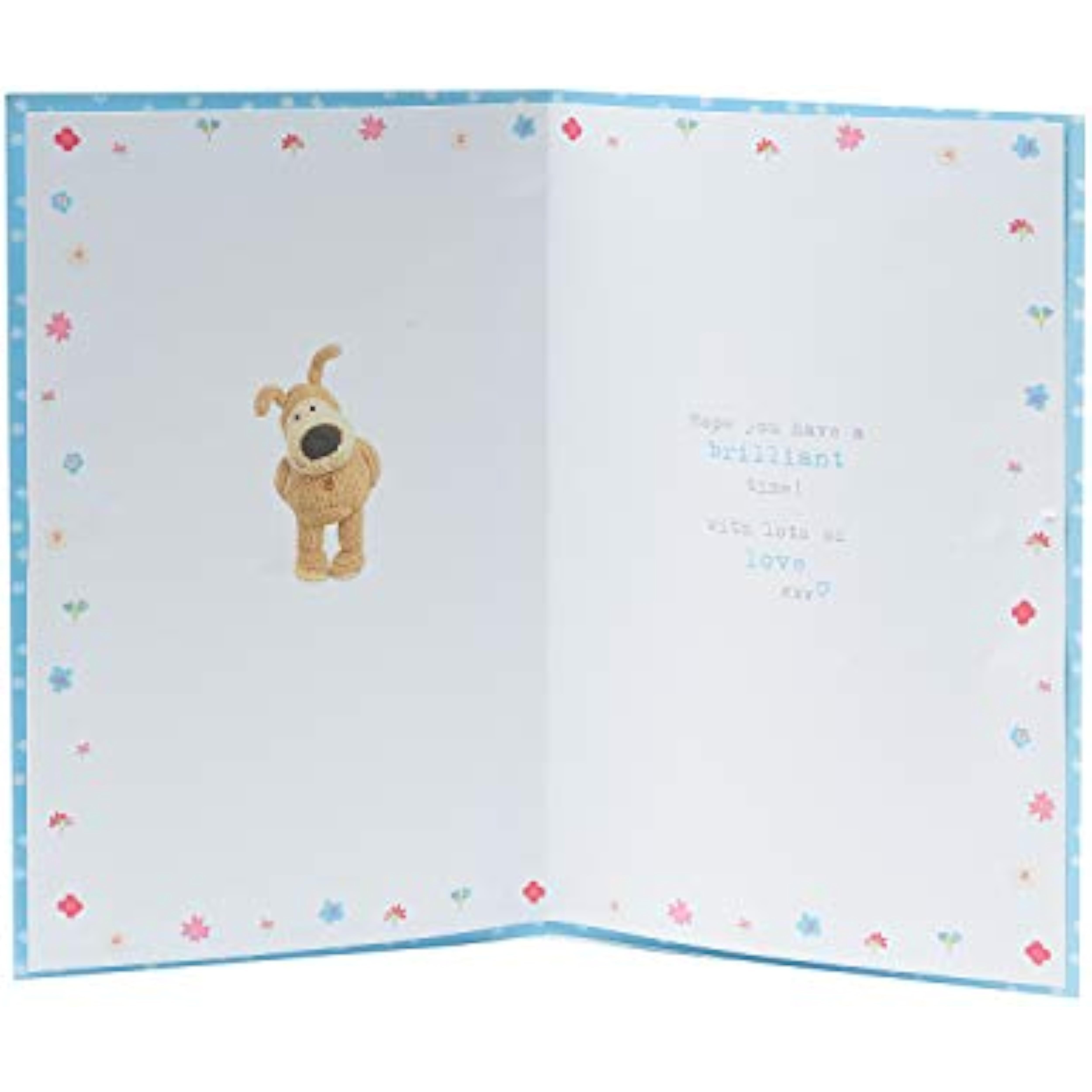 UK Greetings Cute Boofle birthday card featuring a charming illustration, perfect for celebrating someone's special day.