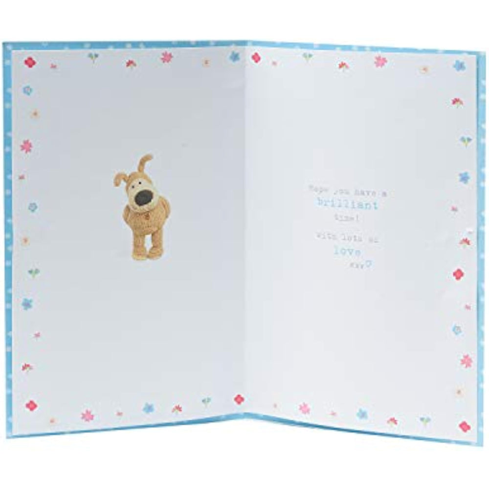 UK Greetings Cute Boofle birthday card featuring a charming illustration, perfect for celebrating someone's special day.