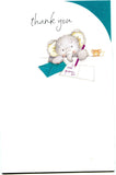 UK Greetings cute elephant design thank you card, appreciation greeting card with charming elephant illustration.