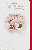 UK Greetings Cute Great Grandma Christmas Card featuring festive holiday design and cheerful illustrations for special occasions