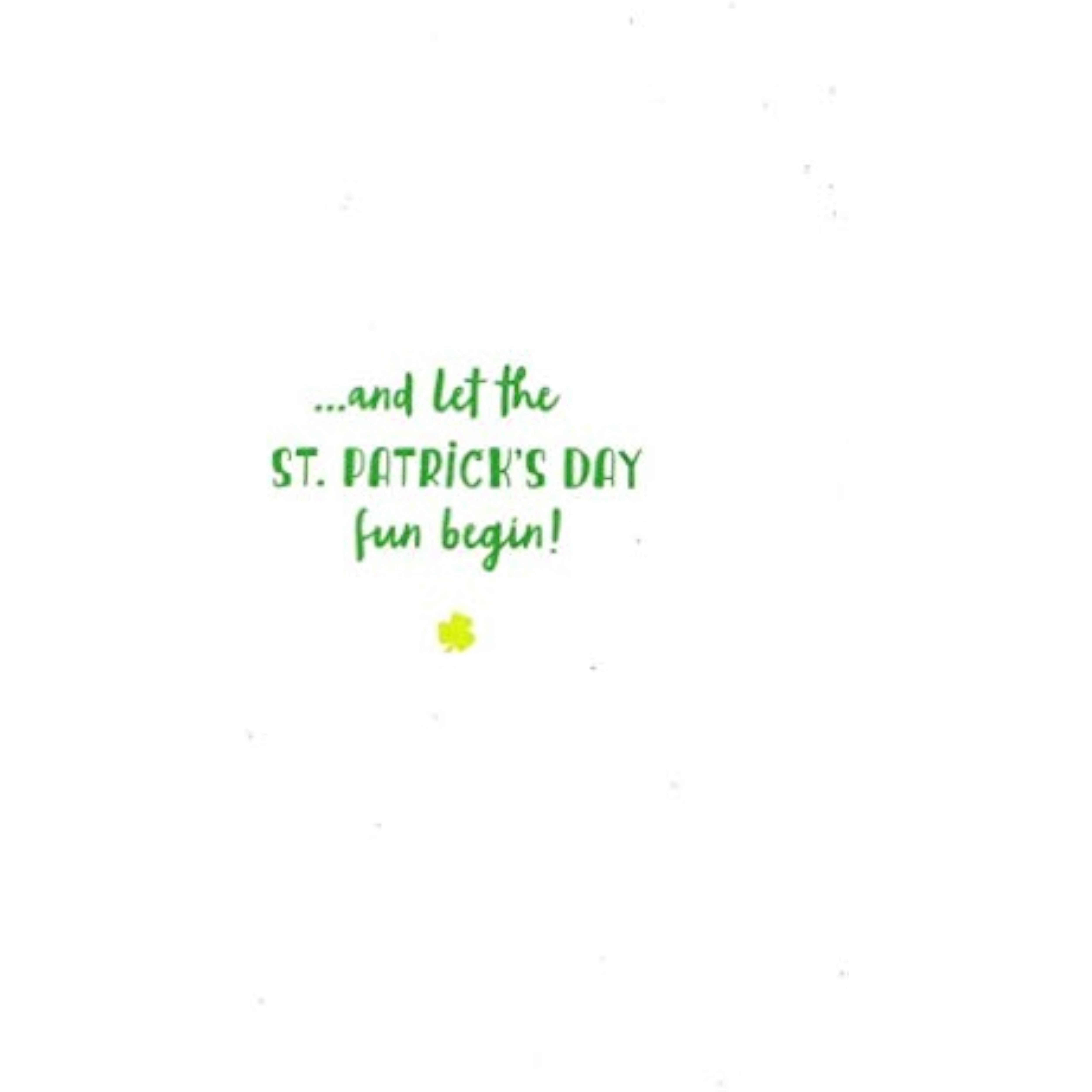 UK Greetings cute hedgehog St. Patrick's Day greeting card featuring festive design and cheerful imagery for celebrations