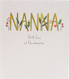 UK Greetings Cute Nanna Christmas Card featuring festive holiday design and cheerful message for special grandmothers