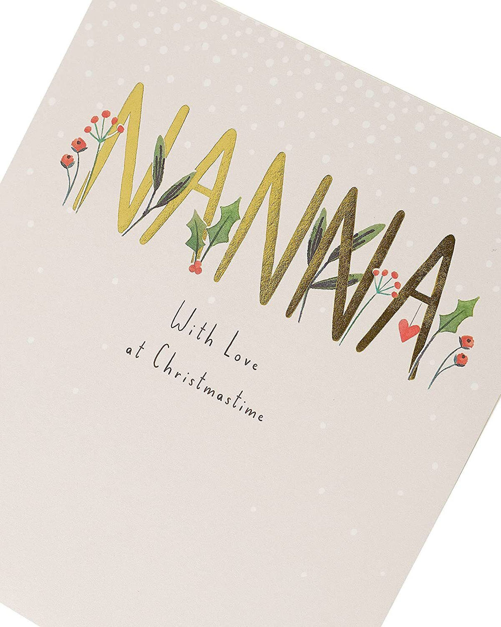 UK Greetings Cute Nanna Christmas Card, festive greeting card with holiday-themed design and cheerful message for Nanna.