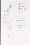 UK Greetings Dad birthday card with sentimental verse, featuring heartfelt message and decorative design for special occasion.