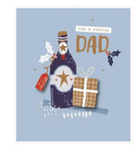 UK Greetings Dad Christmas Card featuring festive design, perfect for holiday greetings to dads.