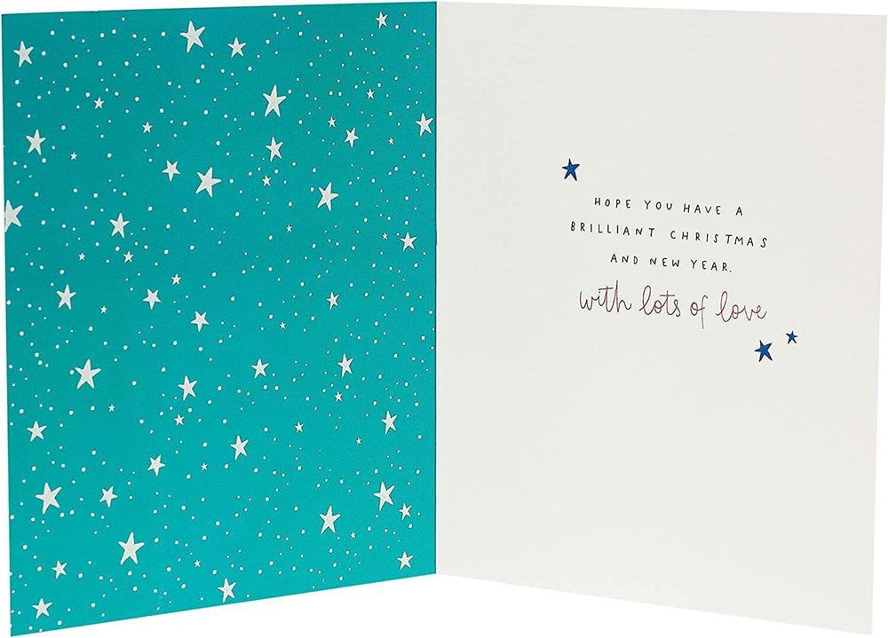 UK Greetings Dad Christmas Jumper greeting card featuring festive holiday design and cheerful Christmas message.