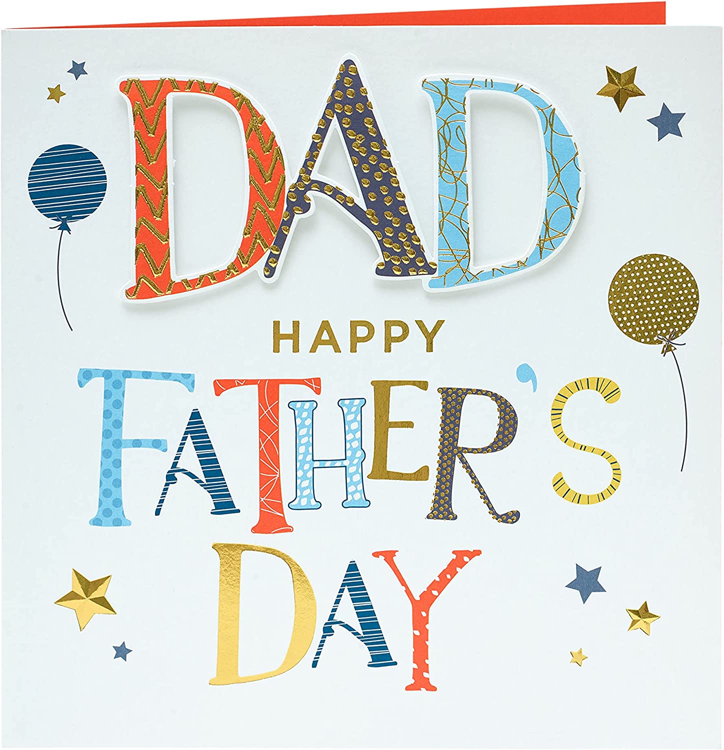 UK Greetings Father's Day card featuring a heartfelt design for dads, perfect for celebrating Father's Day.
