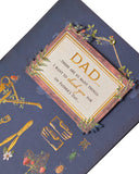 UK Greetings Dad Gardening Icons Father's Day Card featuring colorful gardening-themed illustrations on a greeting card.