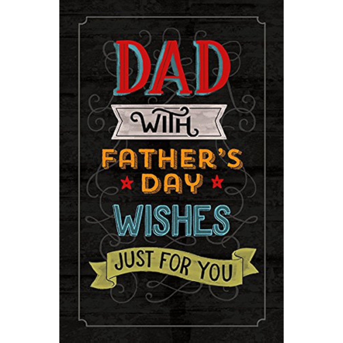 UK Greetings Father's Day greeting card featuring heartfelt "Just for You" wishes and dad-themed design.