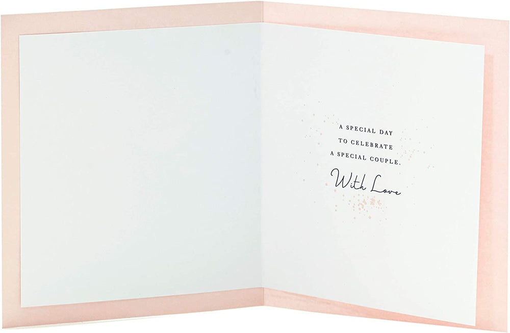 UK Greetings daughter and son-in-law anniversary greeting card with floral design and heartfelt message for special occasions.